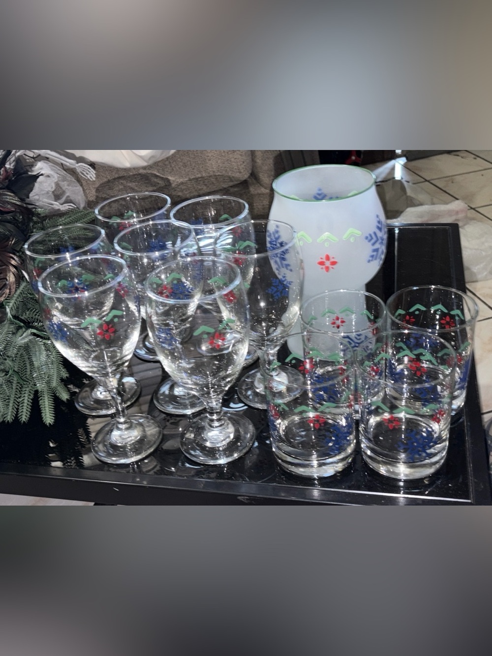 PFALTZGRAFF NORDIC CHRISTMAS 12 pz  ICED TEA GLASSES